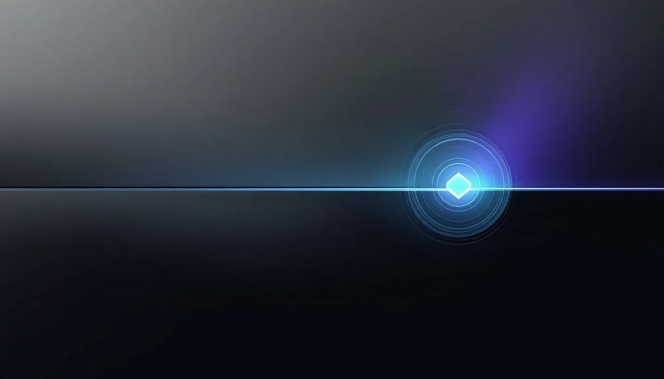Abstract geometric composition showing a fading grey signal on the left and a bright teal citation node on the right, representing the shift from traditional search ranking to AI answer engine citation