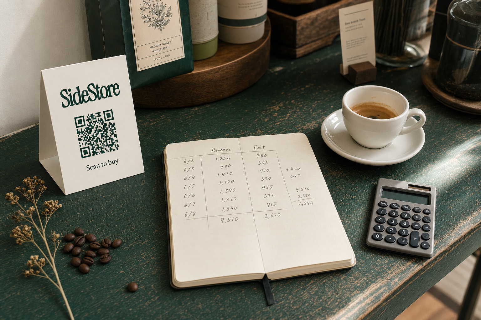 Coffee Shop Profit Margin Calculator