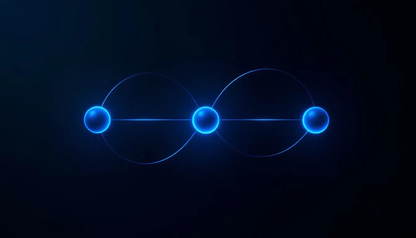 Three interconnected glowing nodes arranged in a forward-moving loop on a dark circuit-board textured background, representing the Generate, Evaluate, and Activate phases of an AI optimization framework for eCommerce product visibility in LLMs