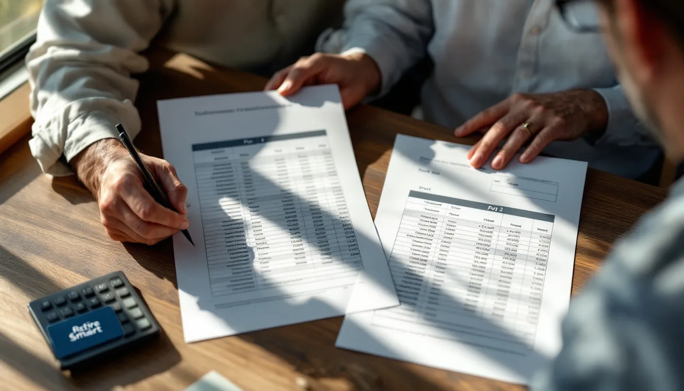 South African retiree comparing two-pot retirement annuity statements to understand tax implications of Pot 1 and Pot 2 withdrawals