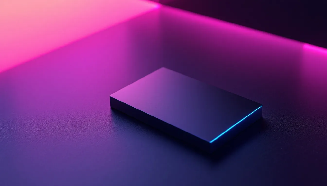 Branded partnership card with teal accent on dark surface