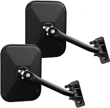 Door Off Mirror for Jeep Wrangler One Pair Rectangular Mirrors fit for 1997~2006 2007~2017 Jeep Wran