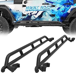Hooke Road Wrangler JK Rock Slider Nerf Bars Running Boards for 4-door Unlimited