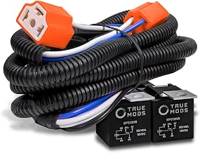 True Mods H6054 H4 LED Headlight Wiring Harness with relay and fuse