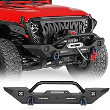 Hooke Road front bumper compatible with 2007-2018 Jeep JK Wrangler and 2018+ JL Wrangler