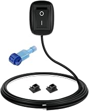 Gebildet water drop shaped 12V button switch with 1m wire for vehicle rock lights and auxiliary lighting
