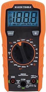 MM325 Digital Multimeter - 600V AC/DC Voltage Tester for Checking Battery Condition