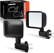 A-Premium Pair (2) Driver and Passenger Side Manual Door Mirror | Compatible with Jeep Wrangler JK 2