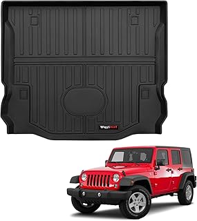 Custom for 2007-2018 Jeep Wrangler JK 4 Door Cargo Mats Trunk Liner All Weather for Jeep JK