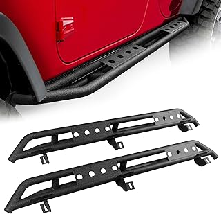 Running Boards Rock Sliders for Jeep Wrangler JK 4 Doors 2007-2018, Off Road Hea for Jeep JK