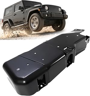 ECOTRIC Fuel Tank Skid Plate Compatible with 2007-2018 Jeep Wrangler JK 2-Door B