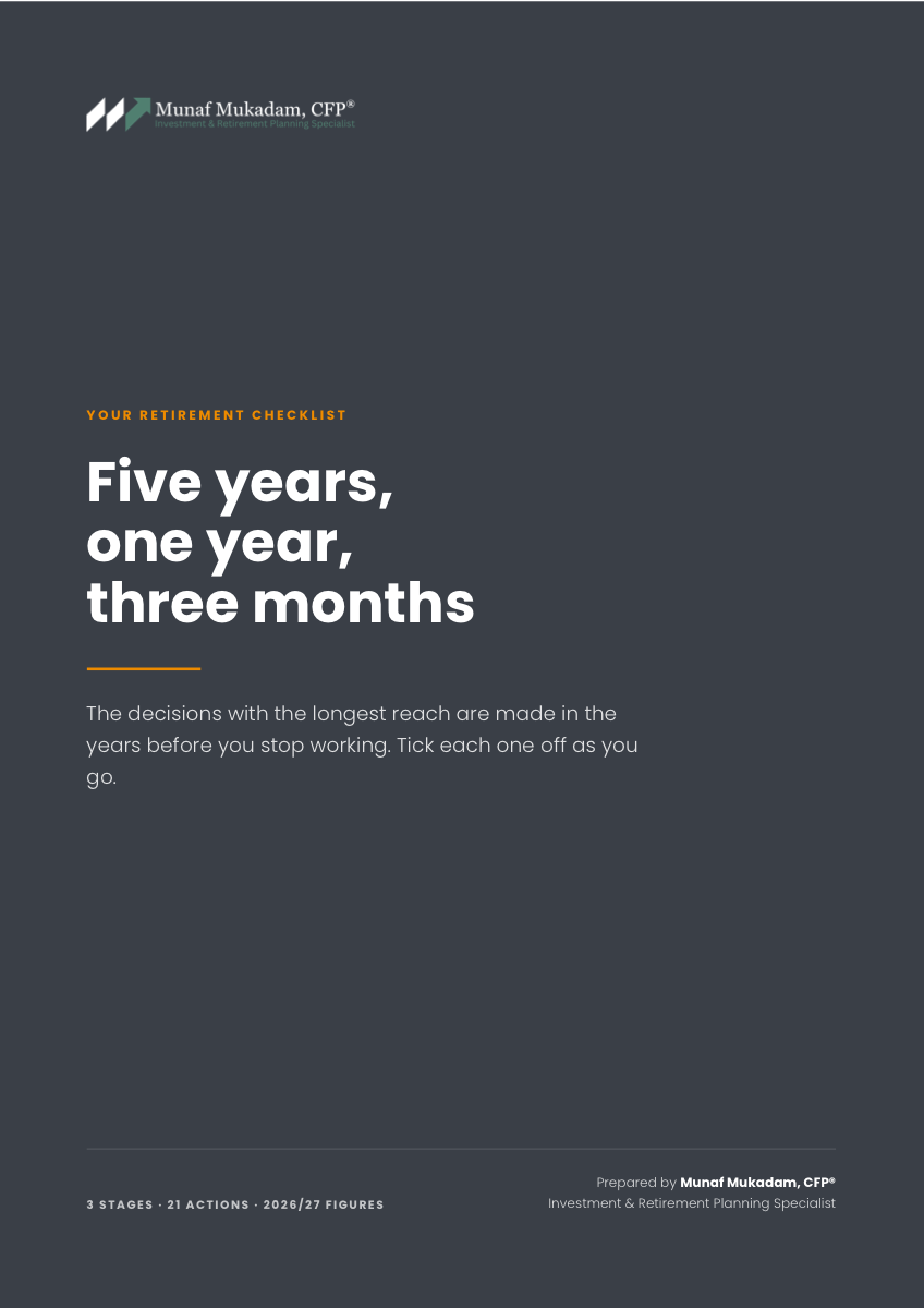 Page 1 of the Retire Smart retirement checklist